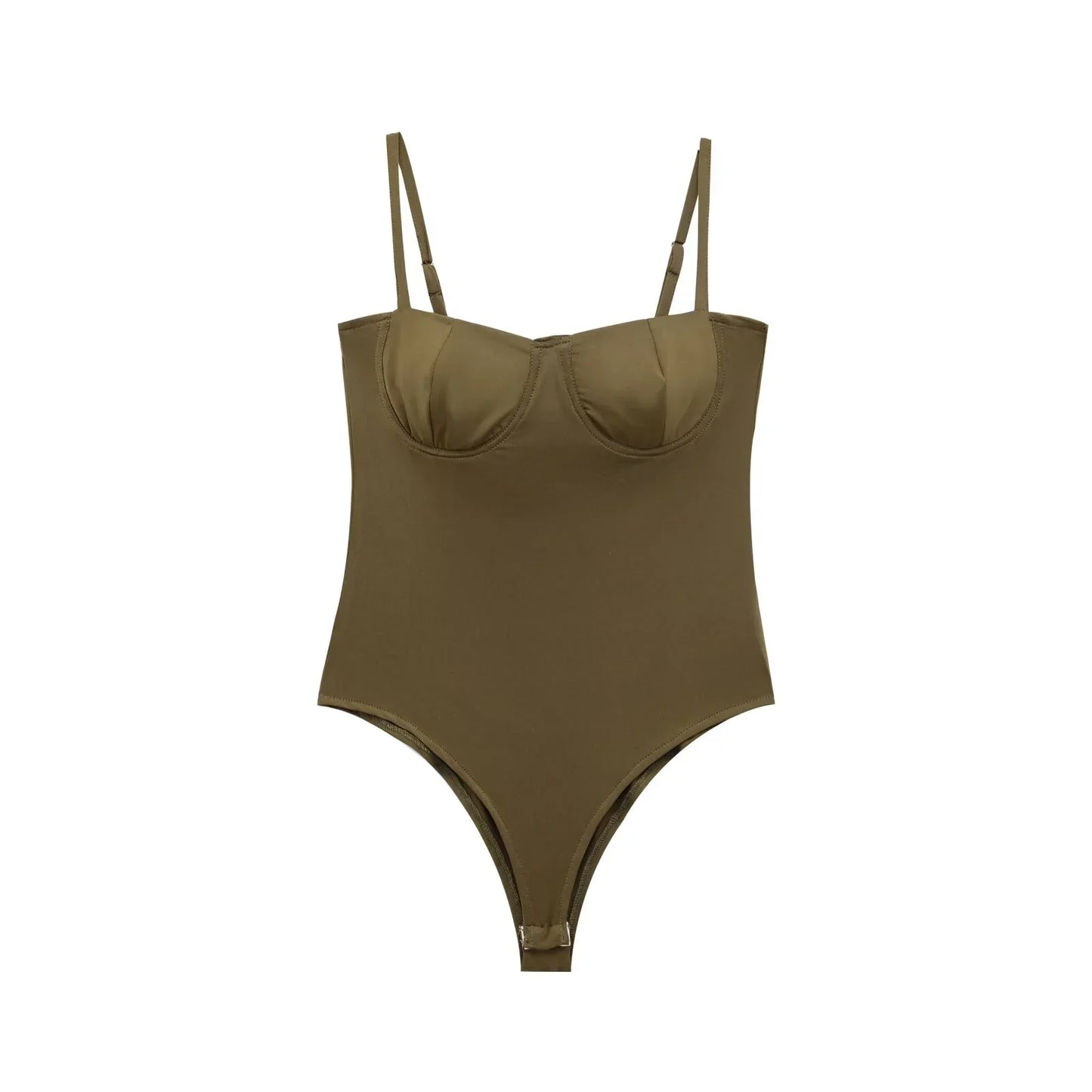 DEEABAE Spicy Girl with Chest Cushion Camisole Jumpsuit Women's New Style Of Sexy Tight Fitting Crotch TopTtrendy