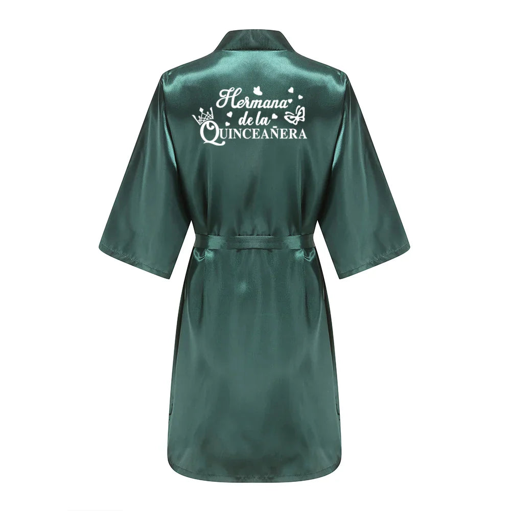Mis XV Bathrobes Princess Sweet 15 Years Girl Birthday Party Mis Quince Años Robes Quinceanera Robe