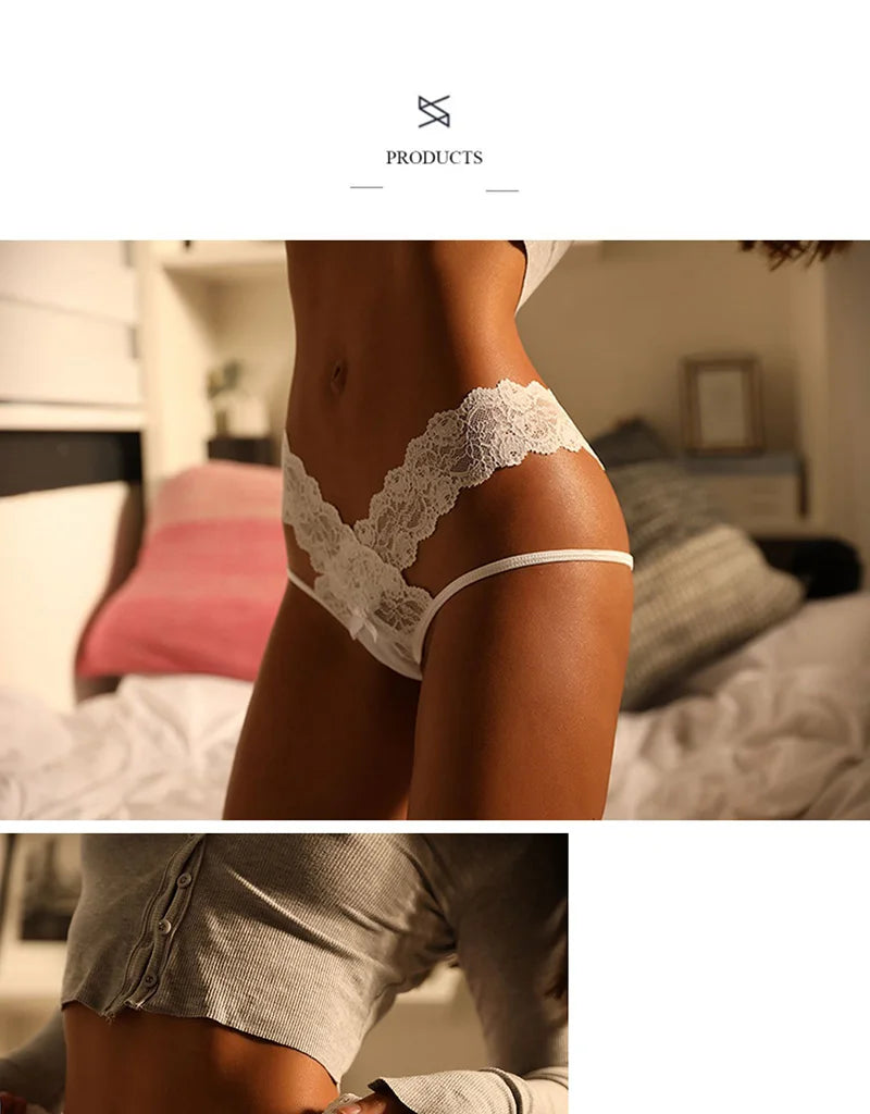 Lace Sexy Women Panties Transparent Hollow Out Underwear Girls Briefs High Quality Underpants Lingerie Girls G string Intimates