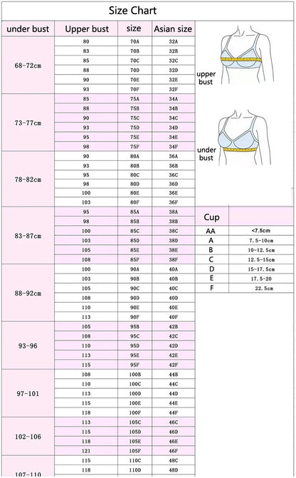 Logirlve Women's Fashion Backless Bra Set Invisible Push up Lingerie C/D Cup Deep U Plunge Brassiere Underwear Sexy Plunge Bra