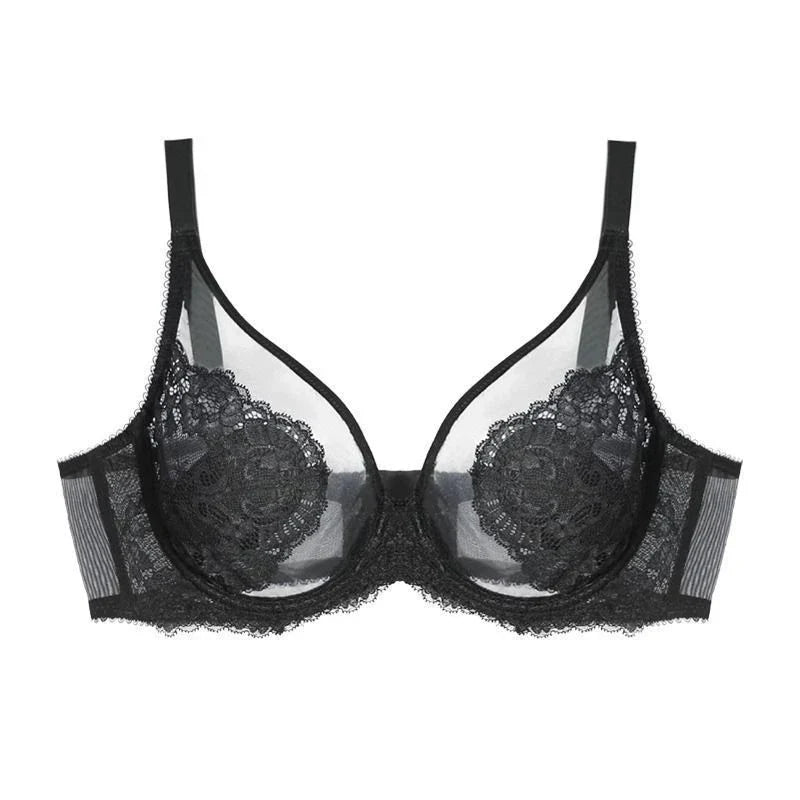 MOYISU Sexy Tushy Underwear Women's Big Boobs Small Boobs Hottie Set Ultra Thin Push-up Breast Anti-sag Soft Underwire Bra AB CD
