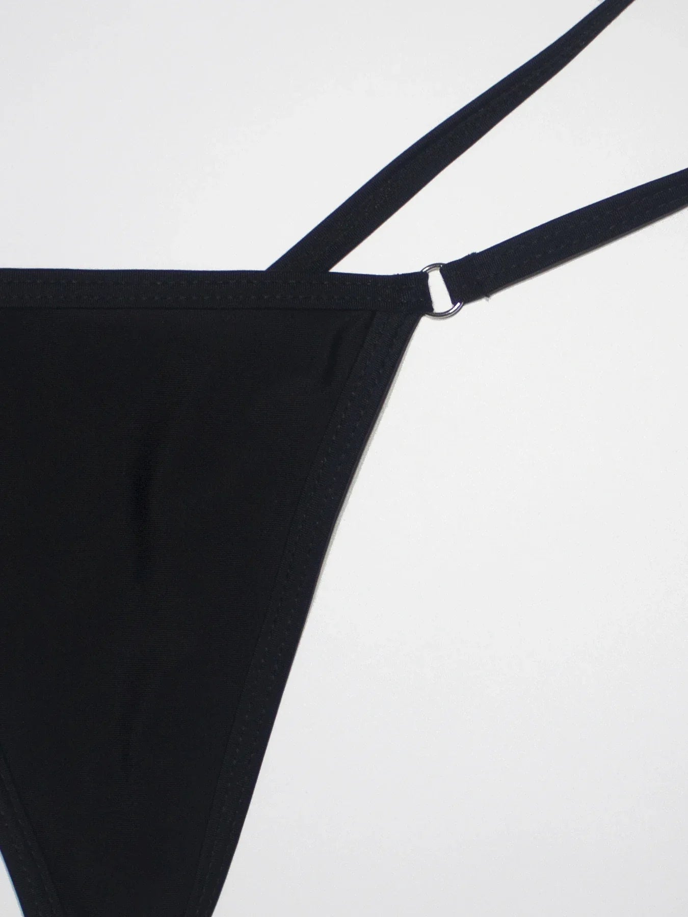 Women's Sexy Backless Triangle Bikini Set 2-Piece Strap Micro Swimsuit with Bottom for Summer Pool Parties And Beach Vacations