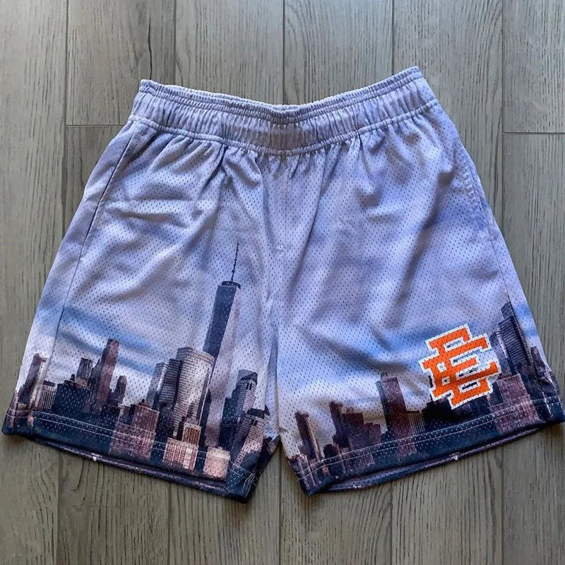 EE Eric Emanuel Men Beach Board Shorts fitness Training Workout Sport Short Pants Summer Gym Jogging Mesh Casual Shorts