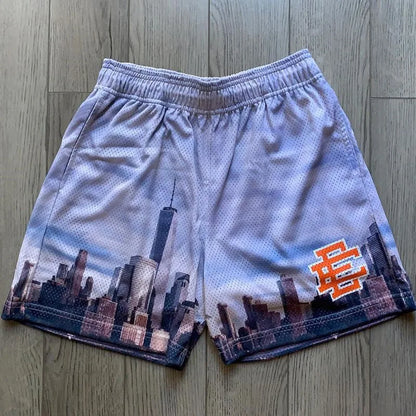 EE Eric Emanuel Men Beach Board Shorts fitness Training Workout Sport Short Pants Summer Gym Jogging Mesh Casual Shorts
