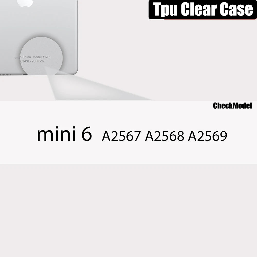 Clear Case For Ipad Pro 11 12.9 10.5 9.7 9th Generation With Pencil Holder Cover Ipad Mini 6 Air 5 4 3 2 1 10th 8 7 5 Tpu Case