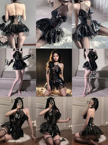Bandage Sexy Lingerie Open Anal Bodysuit Women Corset Push Up Bra Body Femme Bondage Crotchless Teddy Underwear Erotic Costumes