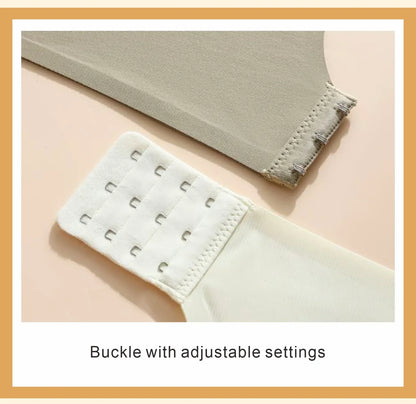 CAITING Beautiful Back Latex Cup Bra Soft Support Strips Skin-friendly Underwear For Women With Small Breasts