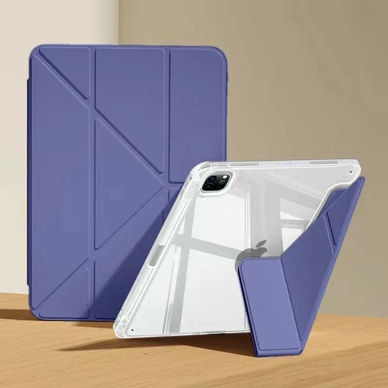 For iPad Air 5 Air 6 A16 11th iPad Pro 11 12.9 13 M5 10th Gen 10.9 10.2 9th 8th 6th 5th 9.7" Mini 7 6 Smart Case with Pen Holder