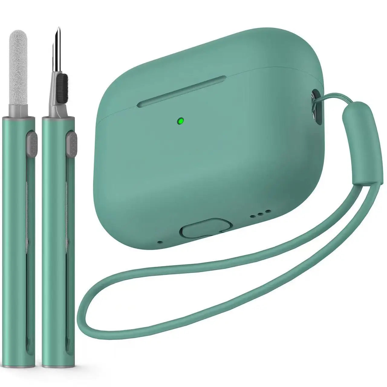 AirPods Pro Case Cover with Cleaner Kit Soft Silicone Protective Case for Apple AirPod Pro 2nd 1st Generation Case for Women Men