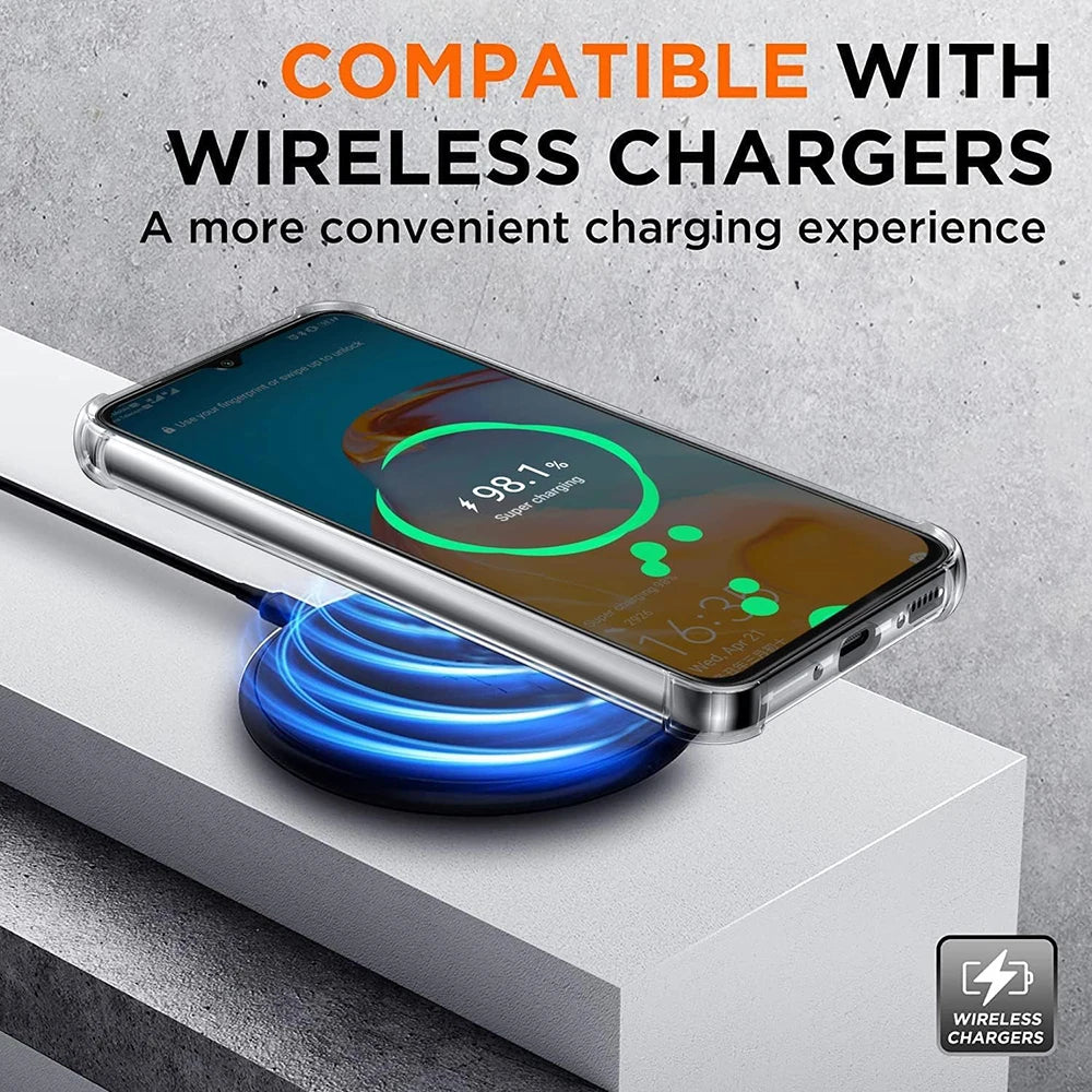 Transparent Silicone Soft Shockproof Case For Samsung Galaxy S24 S23 FE Plus Ultra A55 A35 A25 A15 A54 A34 A24 A14 Back Cover