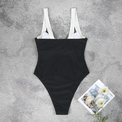 2025 Solid Thong Brazilian Bikinis Swimwear Women Swimsuit  Black White Bikini Set Bathing Suit Female Summer Beach Wear Biquini