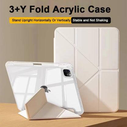 For iPad Air 5 Air 6 A16 11th iPad Pro 11 12.9 13 M5 10th Gen 10.9 10.2 9th 8th 6th 5th 9.7" Mini 7 6 Smart Case with Pen Holder