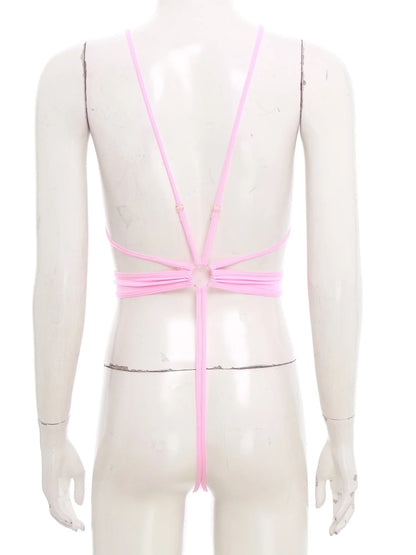 Adult Women Sheer Mesh Teddies Breast Hollow Out Opening Butt Flaunting Bodysuits Leotard for Exotic Dating Role Play Nightwear