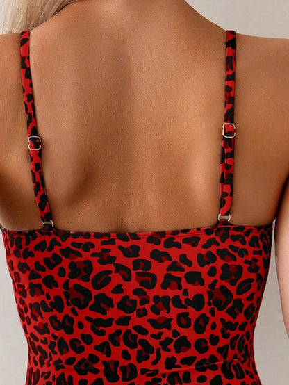 One Piece Swimsuit Women 2026 Push Up Swimwear Female Sexy Leopard Summer Beachwear Swim for Bathing Suits Micro Korean Monokini