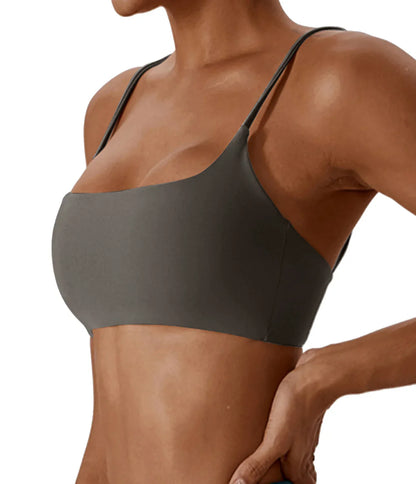 Super soft fabric back cross sports bra fitness top women's high-quality yoga clothes women's fitness running bra fitness yoga b