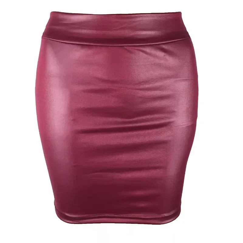 Women Summer Mini Skirts High-waist Slim Fittness Hip Pencil Skirts Vintage Bodycon Skirt Sexy Clubwear Ladies Office Clothing