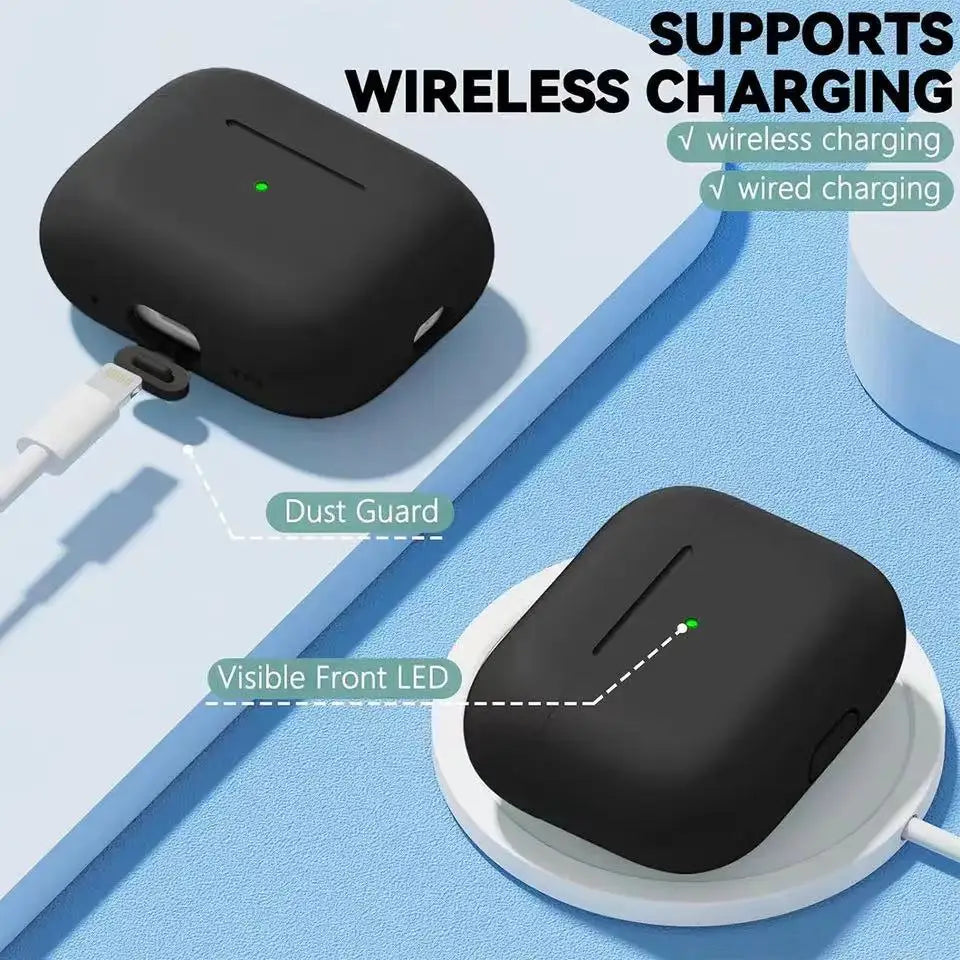 AirPods Pro Case Cover with Cleaner Kit Soft Silicone Protective Case for Apple AirPod Pro 2nd 1st Generation Case for Women Men