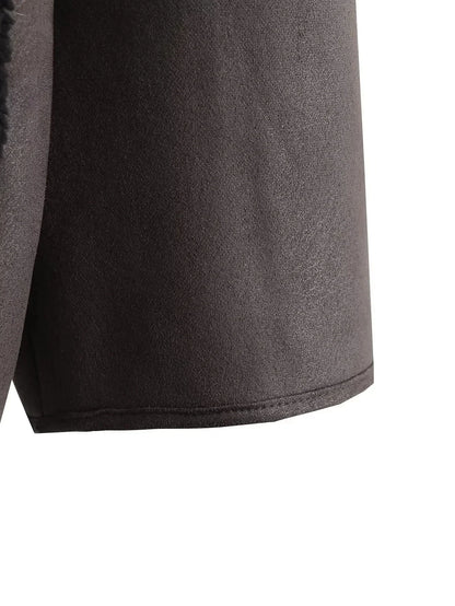 MUJER Faux Leather Jackets for Women Winter Warm Bomber Jacket Woman Long Sleeve Womens Coats Plush Oversized Women's Jackets