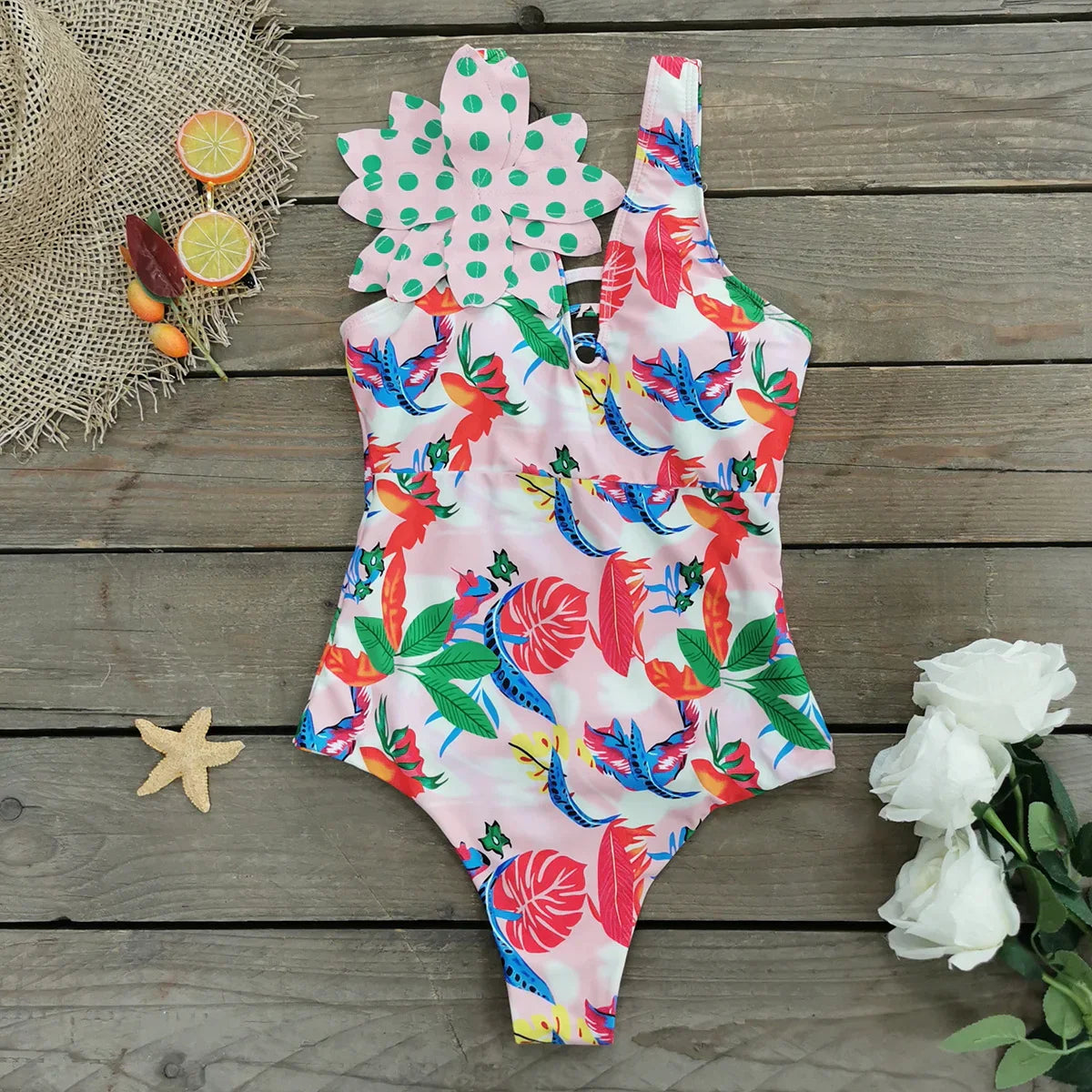 2025 New Sexy V-Neck One Piece Swimsuit Belt Swimwear Women Ruffle Monokini Push Up Swim Suit Colorful Bathing Suit Female Beach