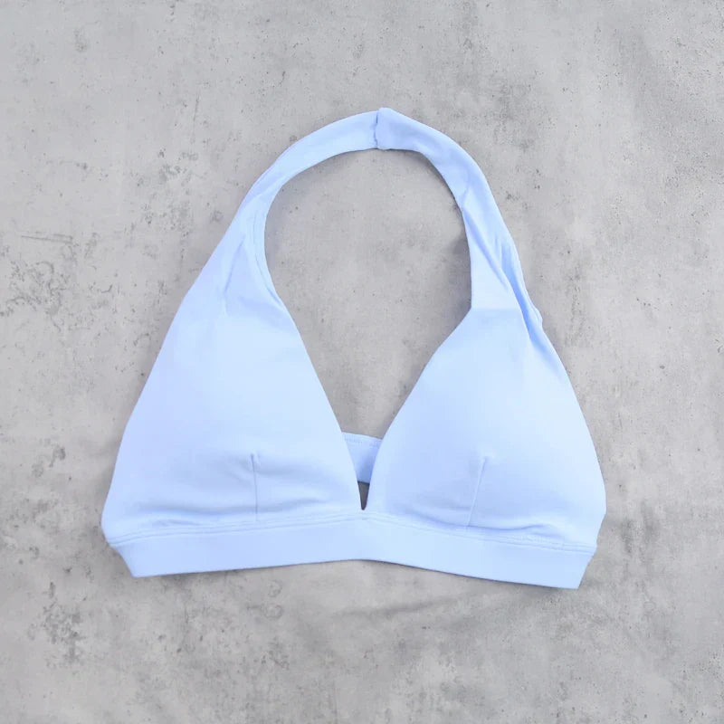 DIAS FIT JOY -Neck Hanging Neck Naked Feeling Yoga Bra for Running Fitness Cycling - Breathable Comfortable Sports Bra for Women
