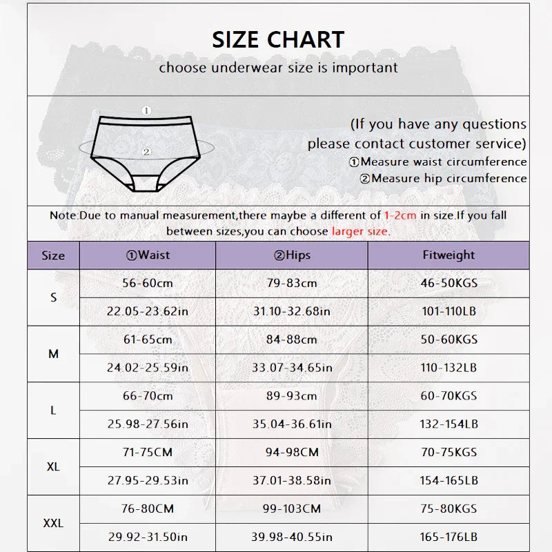 3PCS/Set Luxury Floral Embroidery Lace Panties Women Briefs Sexy Hollow Lingerie Female Underwear Ladies Breathable Underpants