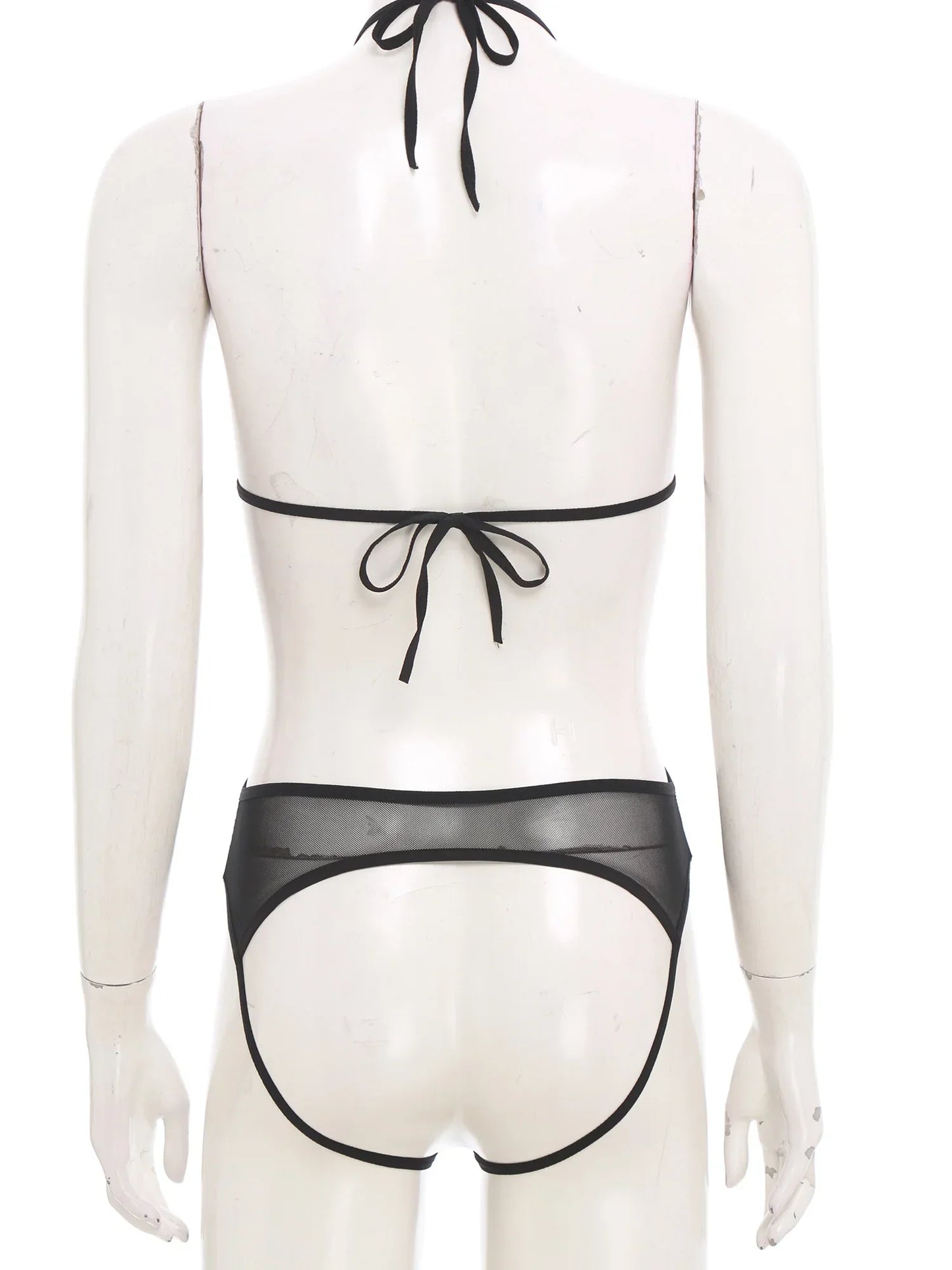 Adult Women Sheer Mesh Teddies Breast Hollow Out Opening Butt Flaunting Bodysuits Leotard for Exotic Dating Role Play Nightwear