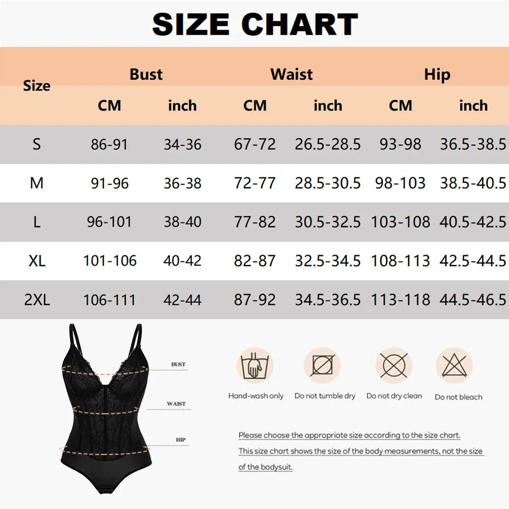 Lace Bodysuit for Women Tummy Control Shapewear Sleeveless Tops V-Neck Backless Slim Camisole Jumpsuit Shaper Party Wear Fashion