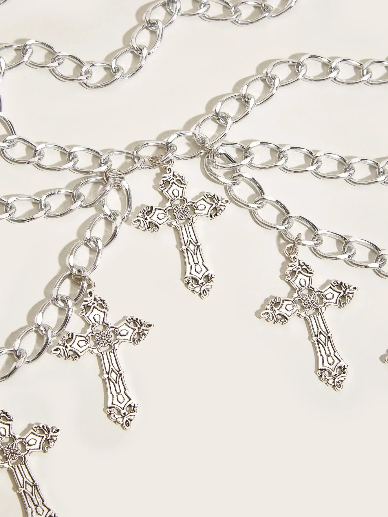 Cross waist chain women's waist jewelry niche waist decoration versatile temperament cool punk hot girl personal body chain