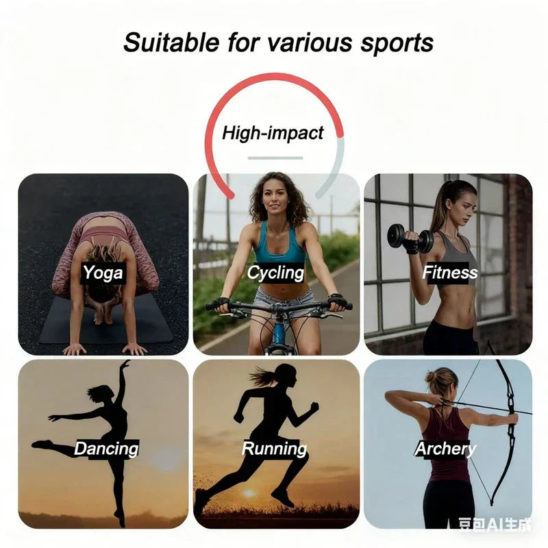 DIAS FIT JOY -Neck Hanging Neck Naked Feeling Yoga Bra for Running Fitness Cycling - Breathable Comfortable Sports Bra for Women