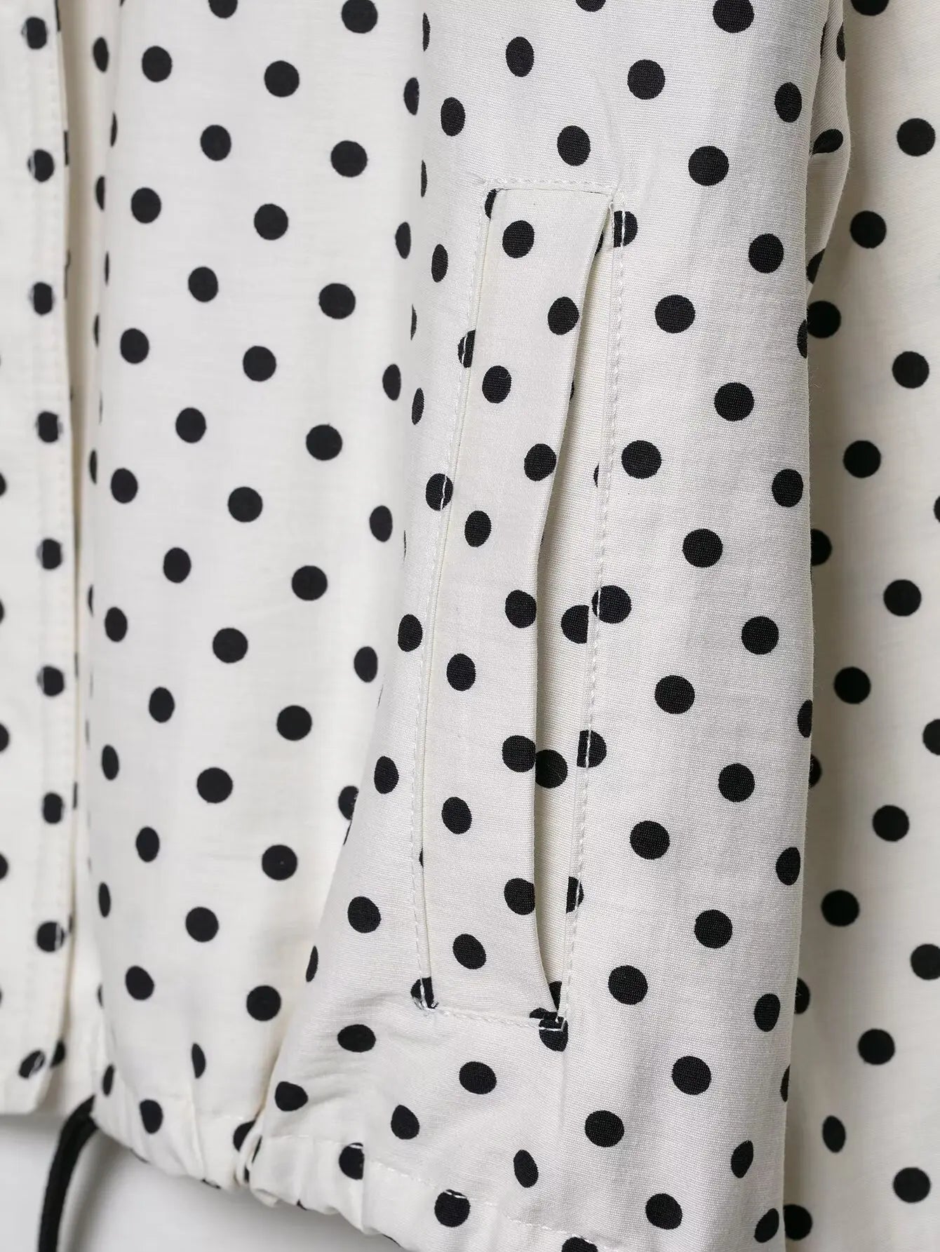 Polka Dot Print Short Coats Women's High Street Long Sleeve Jackets for Women 2025 Elegant Office Ladies Casual Outerwear