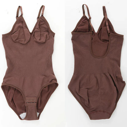 Womens Backless Bodysuits Seamless Sexy Shapewear Thong Butt Lifter Body Shaper Tummy Control Corset Slimming Camisole Tops