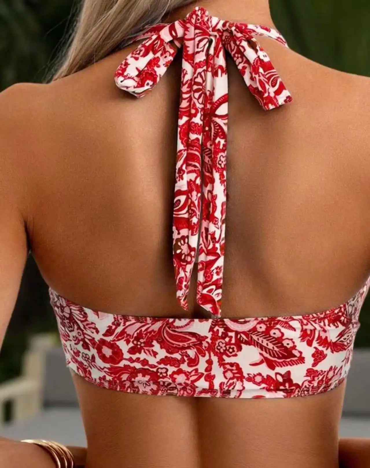 2026 Halter Printed Bikinis Women High Waist Swimwear Female Sexy Padded Swimsuit Bathers Bathing Swimming Swim Suit Beachwear