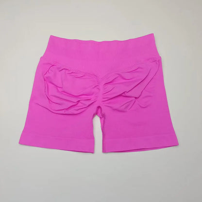NCLAGEN Impact Shorts Women Low Rise Workout Gym Clothes Running Seamless Sports Leggings Scrunch Booty Hip Lifting Yoga Shorts