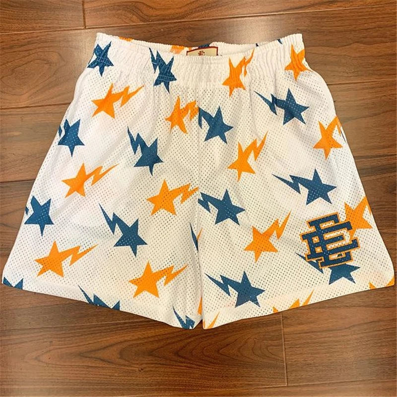 EE Eric Emanuel Men Beach Board Shorts fitness Training Workout Sport Short Pants Summer Gym Jogging Mesh Casual Shorts