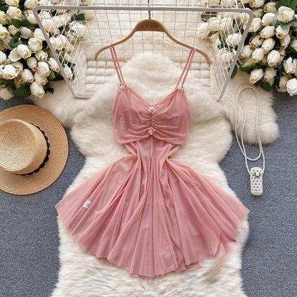 Sexy Lace Gauze Patchwork Strap Bodysuit Hollow Sleeveless Slim backless Women Erotic Lingerie Hotsweet Bow Night Maid Cosplay