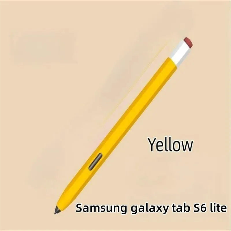 Silicone Pencil Case Tablet Touch Stylus Pen Cover Solid Colour for Samsung Galaxy Tab S6 Lite S7 FE S8 Ultra S9 Plus