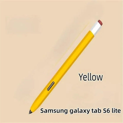 Silicone Pencil Case Tablet Touch Stylus Pen Cover Solid Colour for Samsung Galaxy Tab S6 Lite S7 FE S8 Ultra S9 Plus