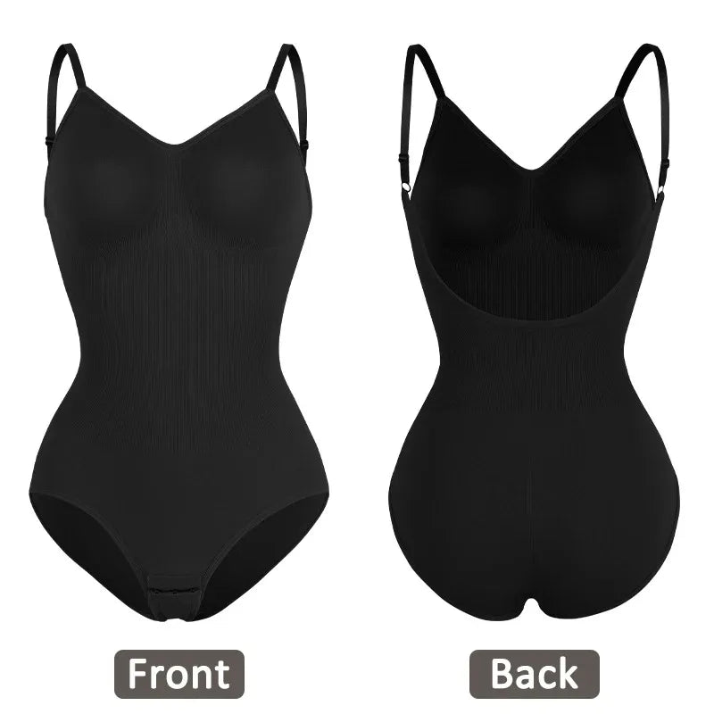 Womens Backless Bodysuits Seamless Sexy Shapewear Thong Butt Lifter Body Shaper Tummy Control Corset Slimming Camisole Tops