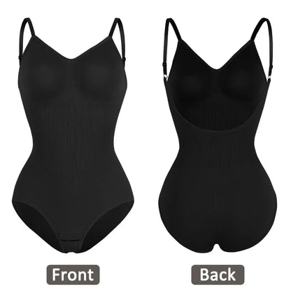 Womens Backless Bodysuits Seamless Sexy Shapewear Thong Butt Lifter Body Shaper Tummy Control Corset Slimming Camisole Tops