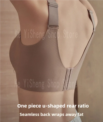 Non-trace body underwear women's bra anti-sag large size adjustment breast women big breasts small