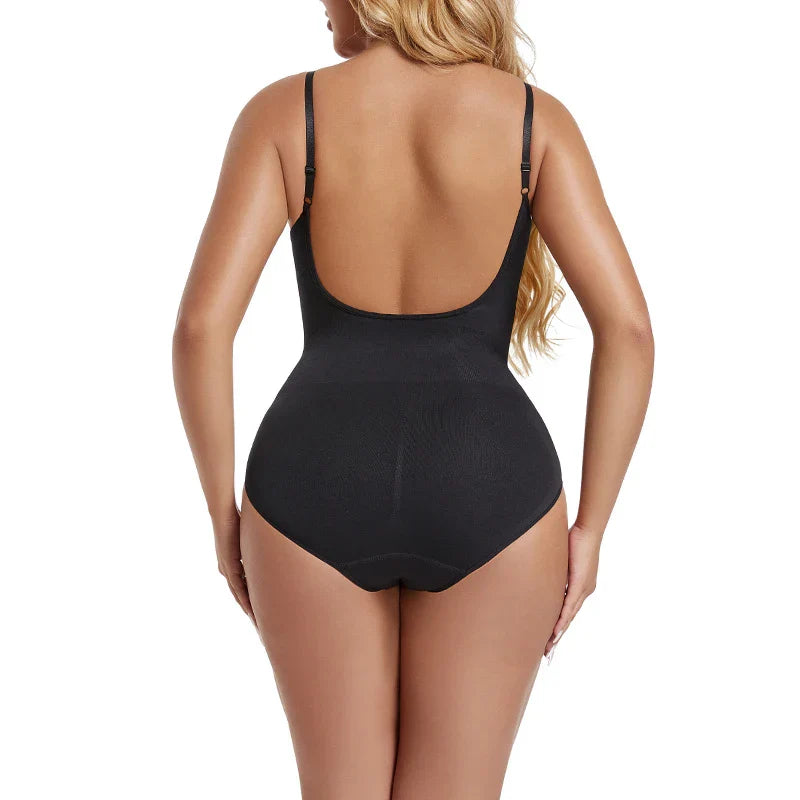 Womens Backless Bodysuits Seamless Sexy Shapewear Thong Butt Lifter Body Shaper Tummy Control Corset Slimming Camisole Tops