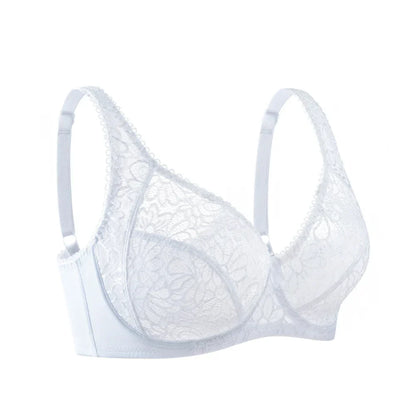 Womens Bras Ultra-Thin Perspective Deep V Lace Sheer Plus Size Bra Female Underwear Sexy Lingerie BH Tops 70-100 B C D E F Cup