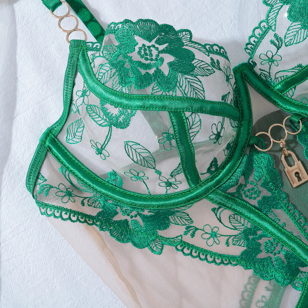 Ellolace Fantasy Lingerie Ultra Hot Lace Sexy Onlyfans Kit Transparent Ensemble Lingeries Femmes Fancy g-String Tulle Underwear