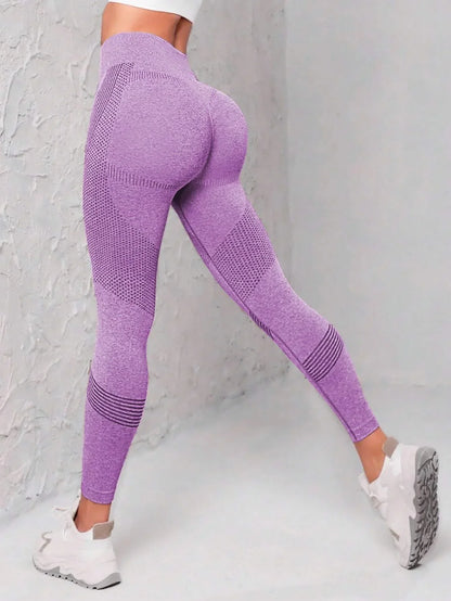 Seamless Wide Waistband Sports Leggings