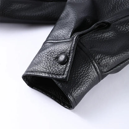 Stand Collar Women's Jacket Full Sleeve Double Button Solid Female Leather Jackets 2025 Autumn Fashion High Street Lady Outwears