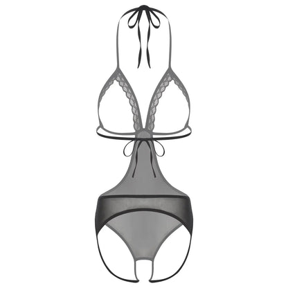 Adult Women Sheer Mesh Teddies Breast Hollow Out Opening Butt Flaunting Bodysuits Leotard for Exotic Dating Role Play Nightwear
