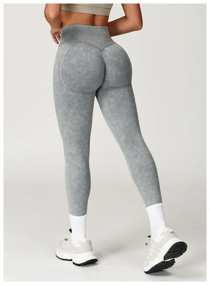 Yoga Pants Impact Leggings Women Seamless Sports Yoga Pant High Waist Ribbed Gym Clothes Fitness Workout Wear Scrunch Bum Tights