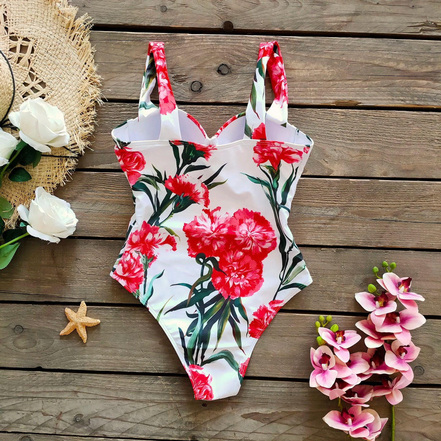 Ashgaily New One Piece Swimsuit Sexy Cartoon Printed Swimwear Women Bathing Suit Beach Backless Monokini Swimsuit Female