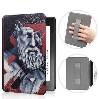 For Kindle 11th Generation 2024 Case 6'' with Hand Strap Kindle 6 inch Case Ebook C2V2L3 Auto Wake Sleep Cover PU Leather Funda