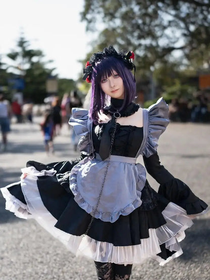 Anime My Dress Up Darling Marin Kitagawa Cosplay Costume Maid Cosplay Dress Halloween Kitagawa Marin Kuroe Shizuku Full Set